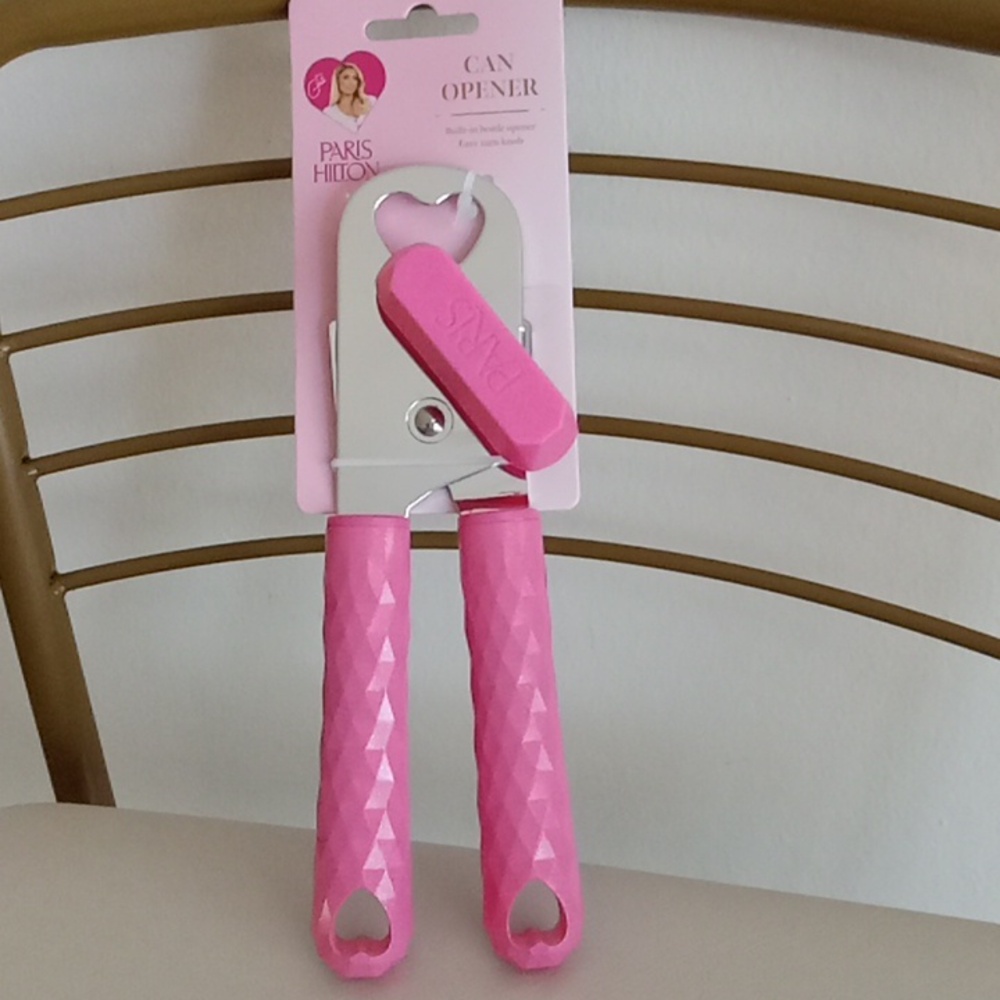 Paris Hilton Pink Textured Can Opener